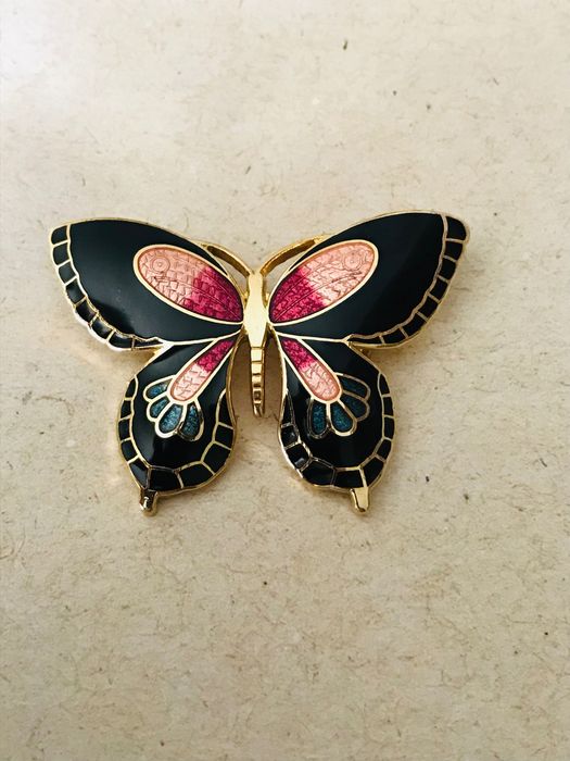 Broszka vintage statodawna motyl