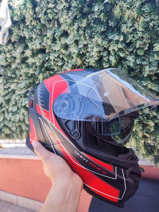 Capacete+casaco de pele