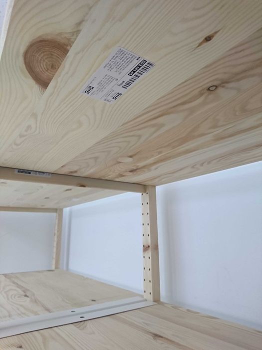 Regały 33 elementy garderoba Ikea IVAR 179 cm sosna