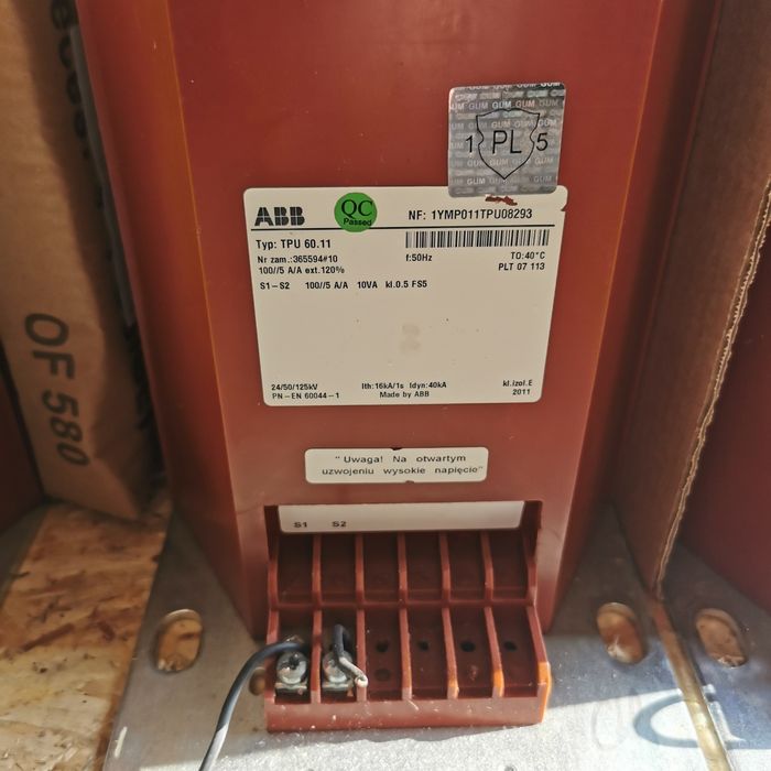 Przekładnik TPU 60.11 100/5 ABB UMZ 24/1