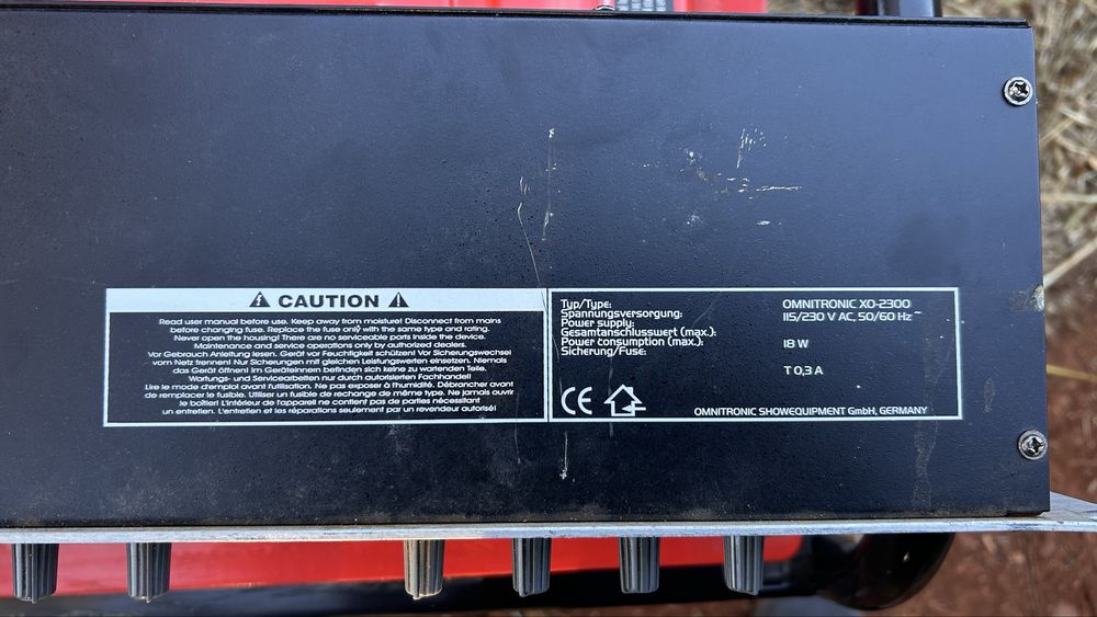 Omnitronic XO-2300 Frequency Crossover