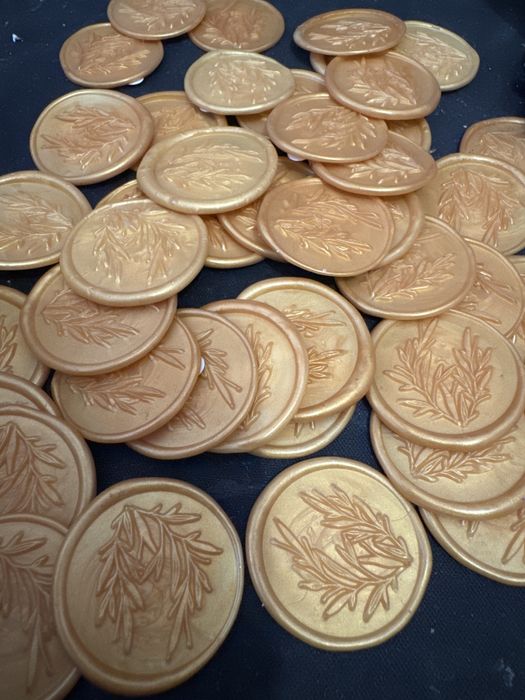 Wosk pieczęć złote