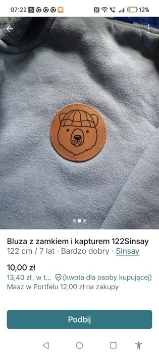 Bluza z futerkiem Sinsay 122