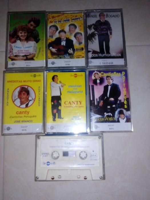 cassetes de musica Roberto Leal, Cantifelas e outros