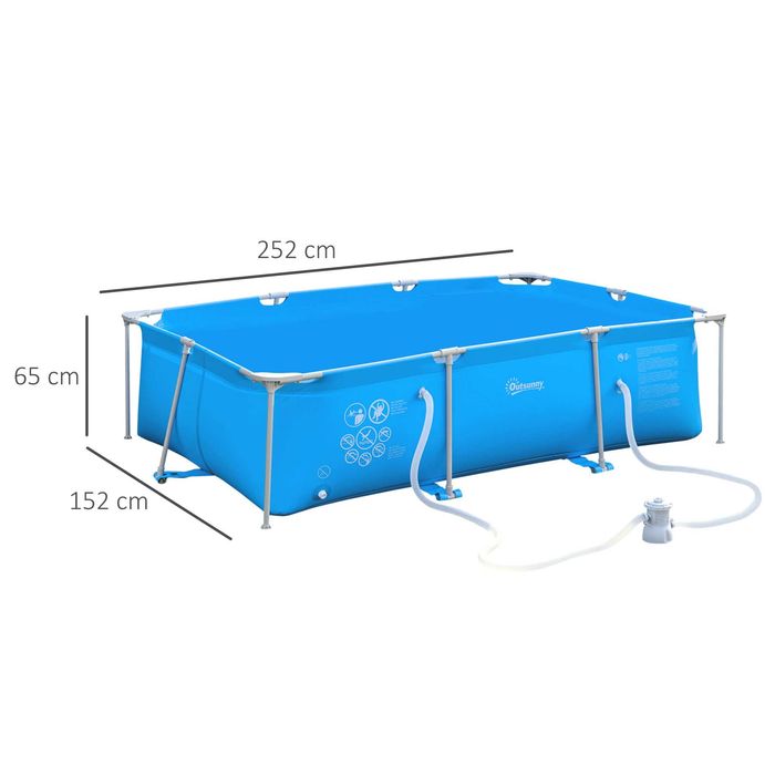 Piscina Desmontável com Estrutura Metálica (Vários Tamanhos)