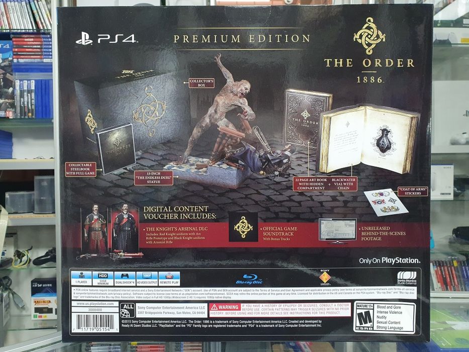 Гра The Order 1886 Premium Edition для Sony PS4 (нова) магазин