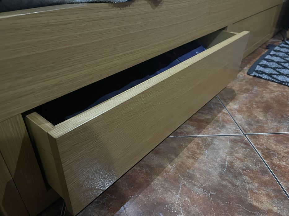 Cama solteiro com 2 gavetas