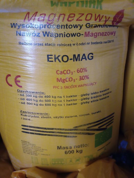 Wapno nawozowe granulowane