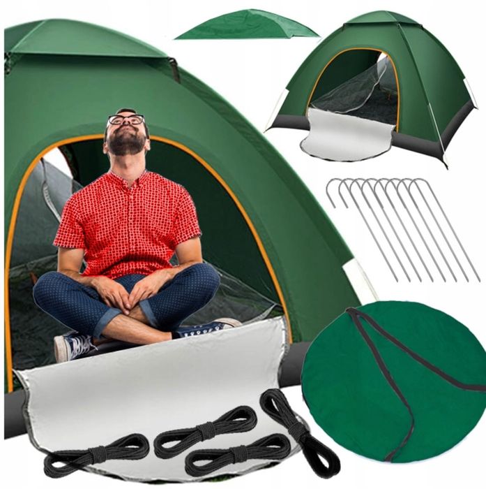 Automatyczny Namiot Turystyczny Kempingowy Pop Up 3-4 Osobowy