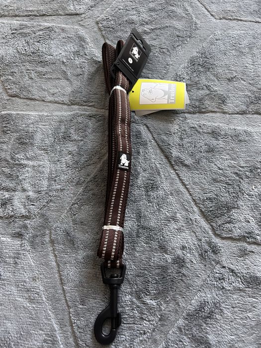 Smycz brązowa z odblaskami r M 110 cm Truelove