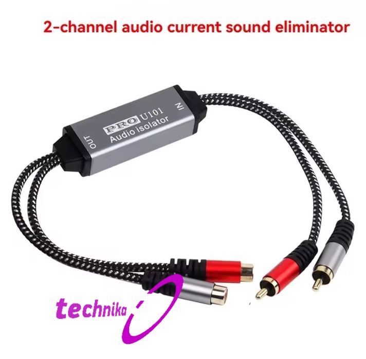 Filtr RCA audio przeciwzakłuceniowy.