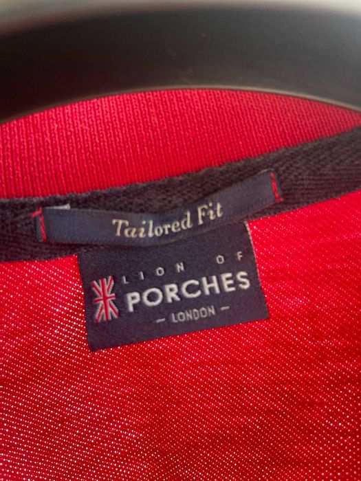 Camisola Pólo Lion of Porches vermelho