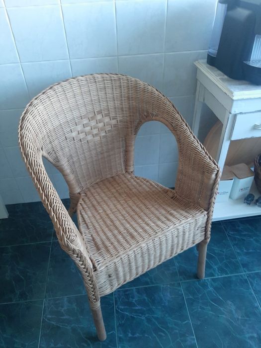 Cadeira de vime ikea