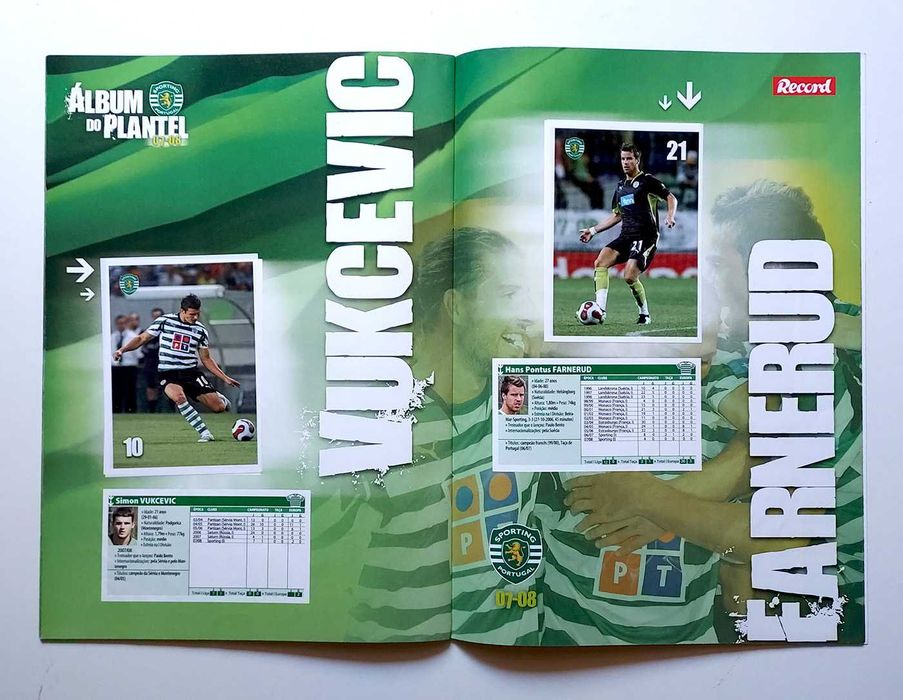 Cadernetas Completas Sporting: Plantel 07-08, Taça 2019