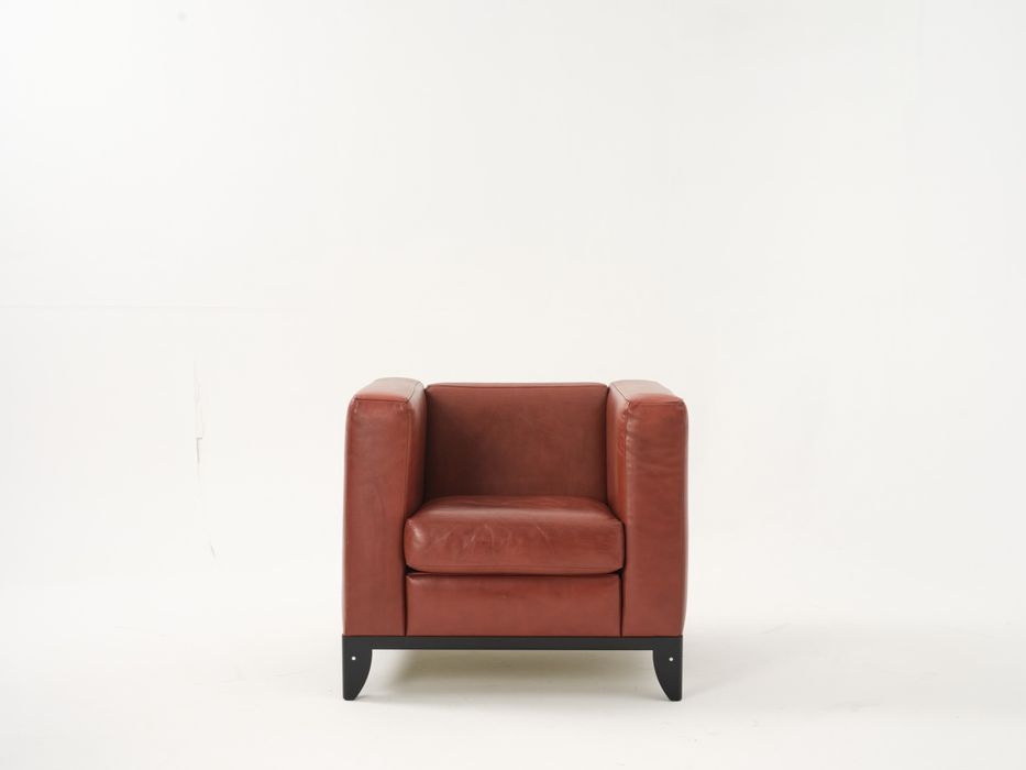 Sofá vintage Zanotta em pele natural