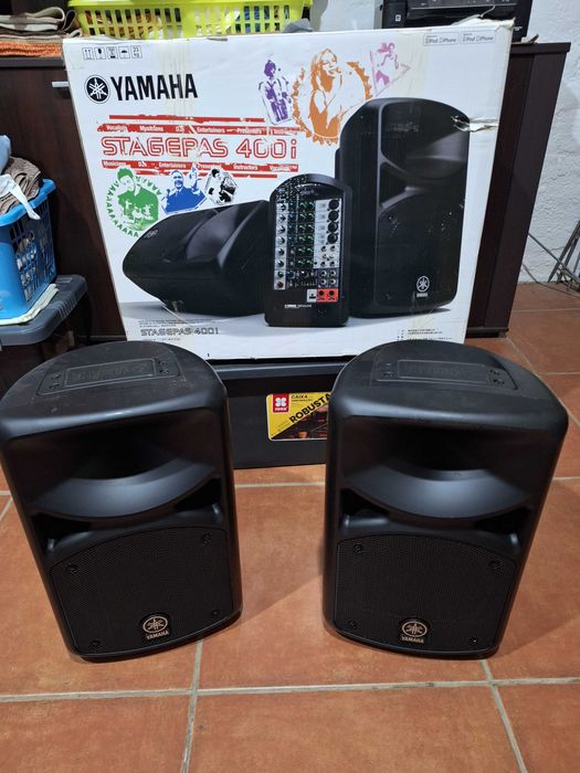 colunas yamaha stagepas 400i em perfeito estado