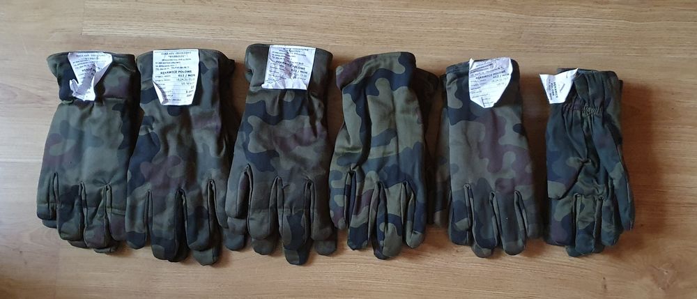 Rękawice wojskowe polowe wz. 612/MON 6 par nieużywane