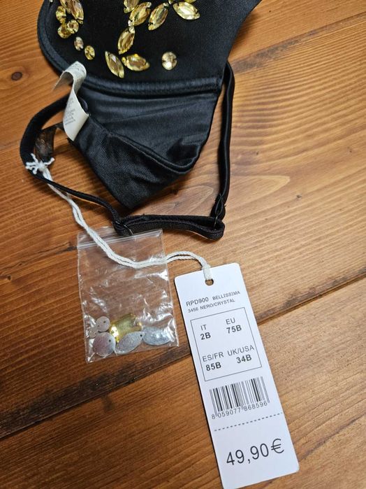 Biustonosz Intimissimi Push-Up z kryształkami 75B