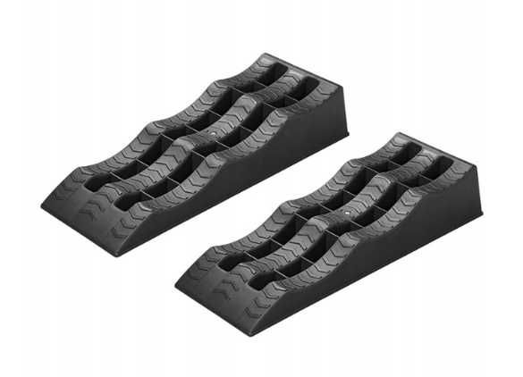 Kliny najazdy do kampera przyczepy kempingowej czarne 2 szt.