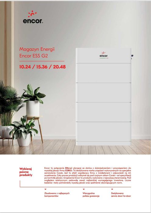 Zestaw Corab Encor ESS G2 10,24 kWh Cena Brutto