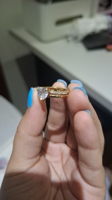 Anel Double Band Heart