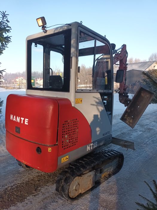 Nante NT18 Minikoparka 1,8T 2011r Powertilt 3 łyżki. Cena Brutto!