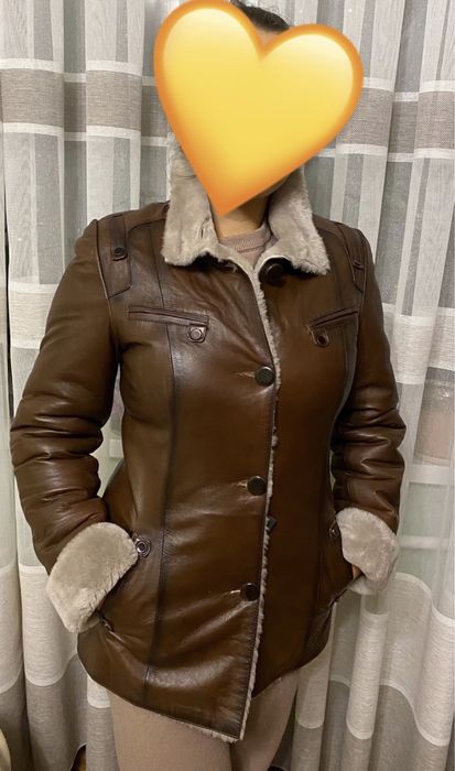 Натуральна шкіряна дублянка, куртка. Туреччина. Розмір S/М