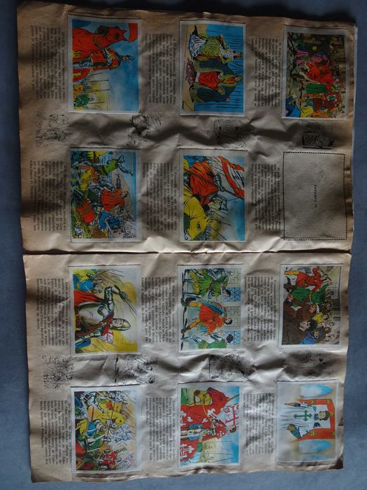 Caderneta incompleta História de Portugal (faltam 4 cromos)