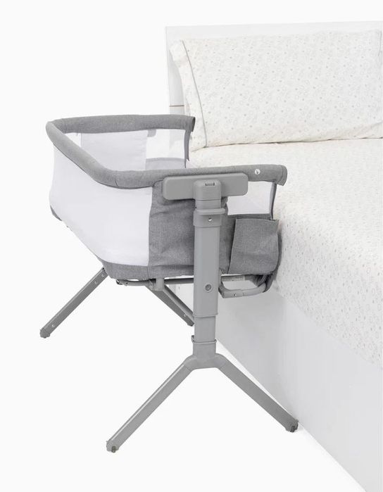 Berço Co-Sleeping Chicco Next2Me Armonia (Cinza) – Como Novo! + OFERTA Luz Noturna Inteligente