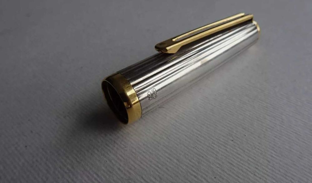 Inoxcrom Solid Silver Шариковая ручка, серебро S925 с золотой отделкой