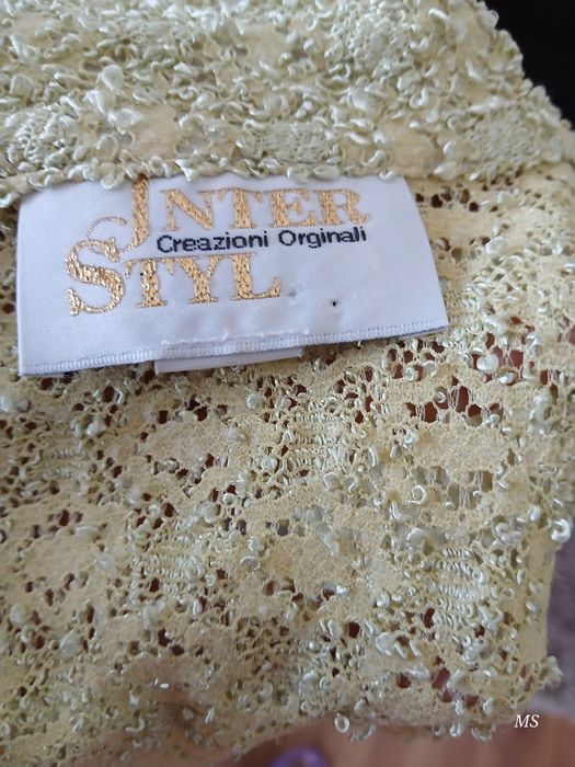 Ażurowy długi żakiet damski r.40