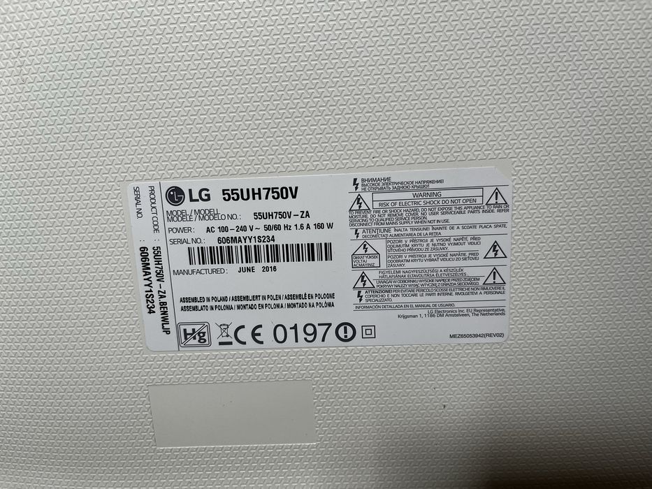 Телевізор LG 55UH750V Smart TV 4K
