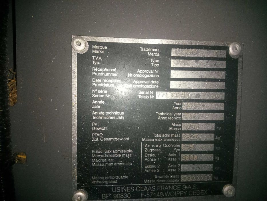 Prasa Claas Variant 370