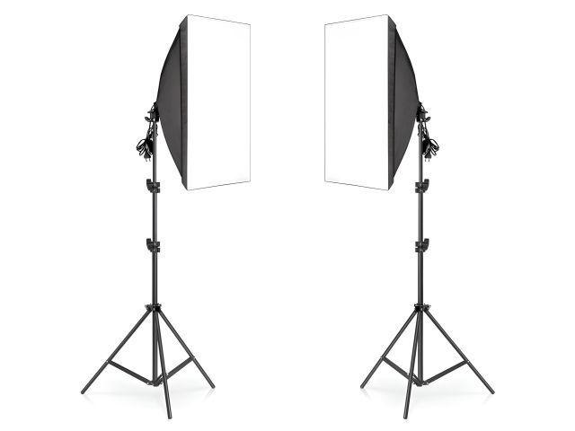 Lampy Fotograficzne Statyw Softbox 50x70cm Zestaw Fotograficzny
