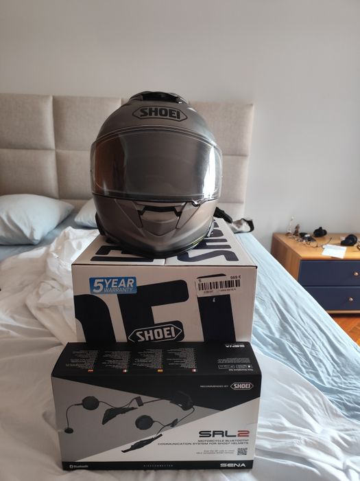 Capacete shoei + intercomunicador