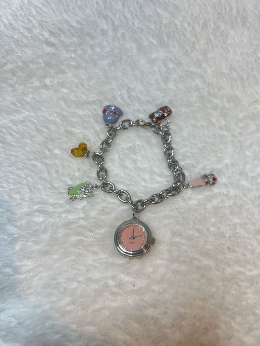 Bransoletka zegarek Quartz zawieszki wisiorki kolorowa multicolor 28