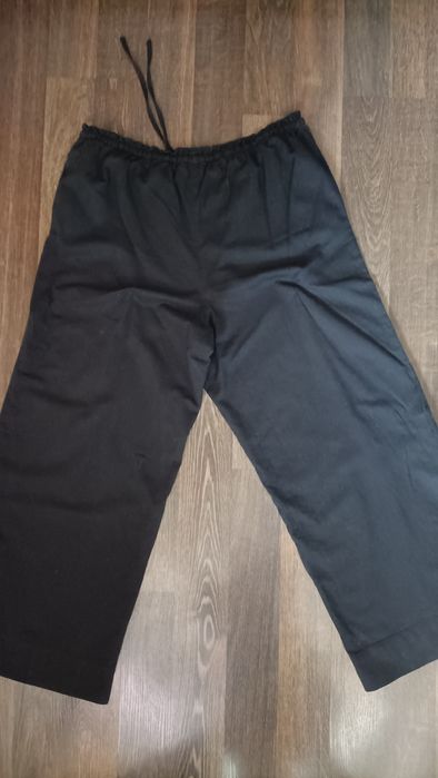 Plus size lniane spodnie H&M