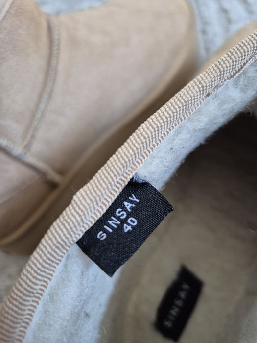 śniegowce zimowe buty na platformie 40 sinsay