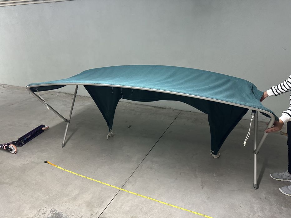 Bimini barco 2 arcos