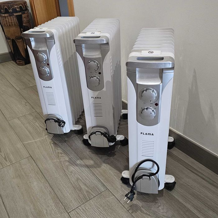 Aquecedor a óleo branco 2000w FLAMA