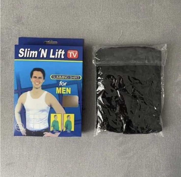 Super KOSZULKA WYSZCZUPLAJĄCA podkoszulka męska FIT - czarna XL