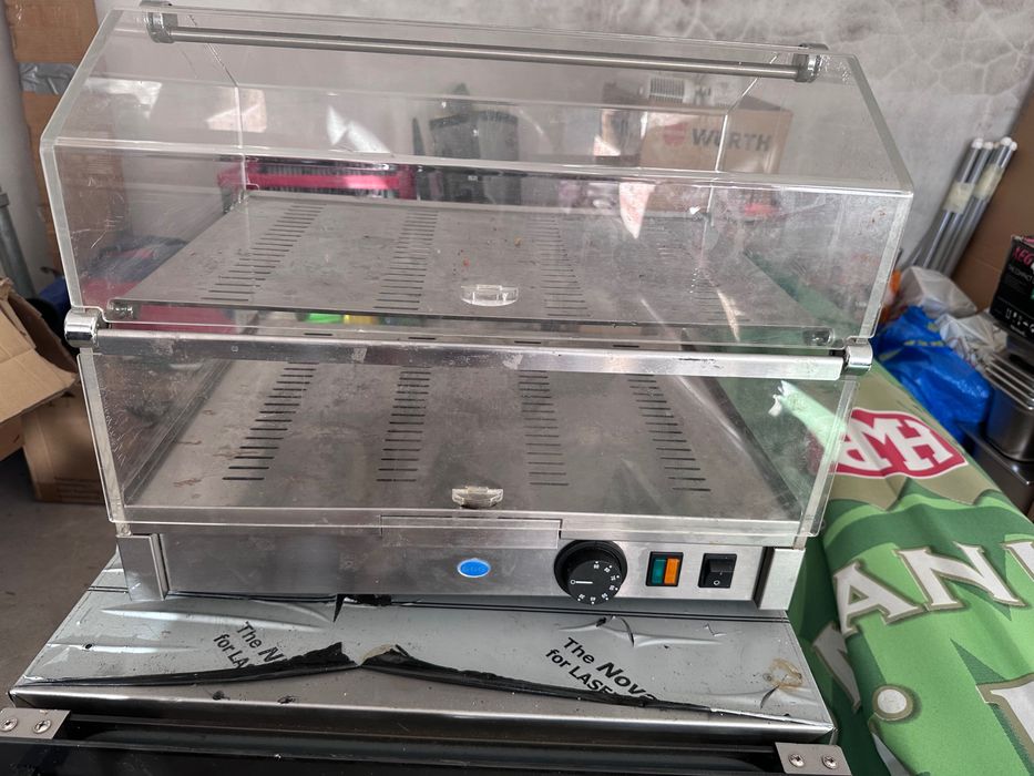 Vitrine Aquecida Profissional GGG – Inox + Vidro