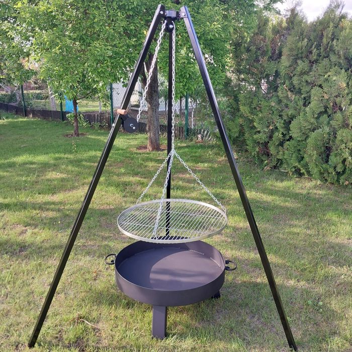 Komplet gril 80 cm , palenisko 4mm,ruszt kwasoodporny,loft