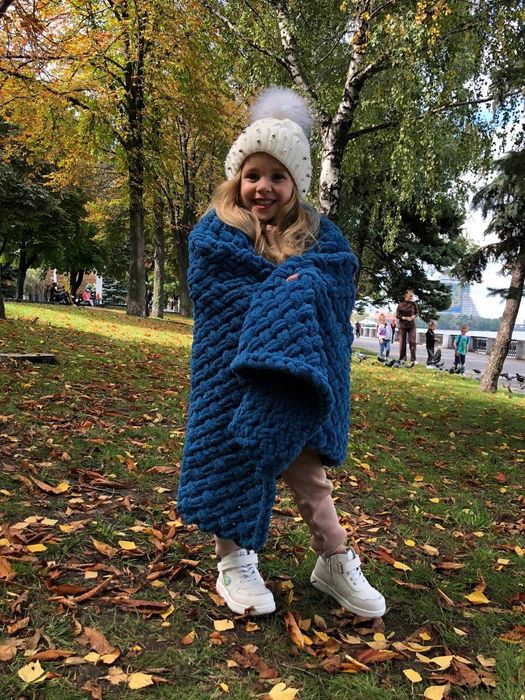 Плед из Ализе Пуффи