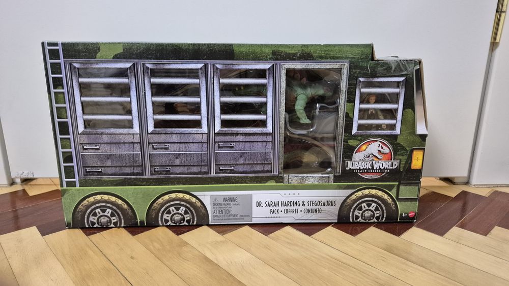 Набір, фігурки Jurassic world Matell Dr. Sarah and stegosour.