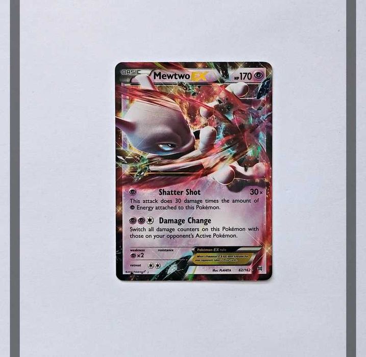 Mewtwo Ex 62/162 BKT Pokemon ENG-NM