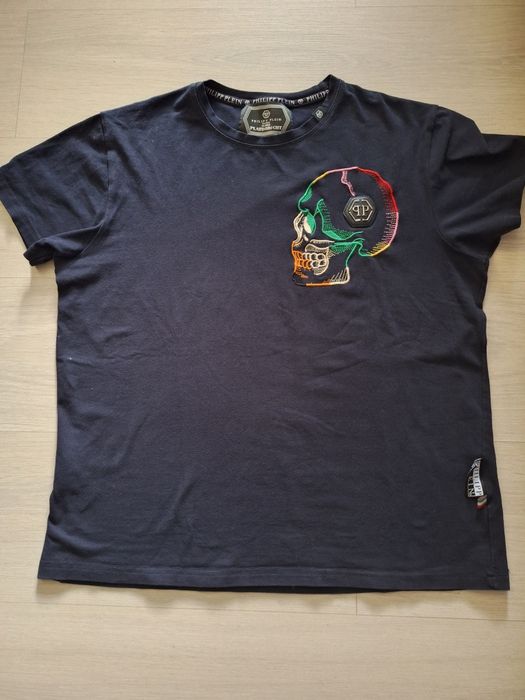 Czarny t shirt Philipp Plein