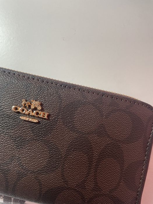 Carteira Coach-marron