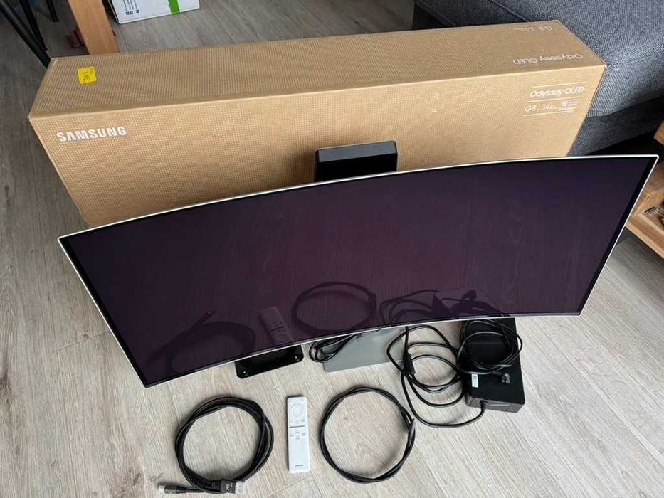 Samsung Odyssey G8 S34BG850SU – 34-calowy monitor QLED z oryginalnym opakowaniem