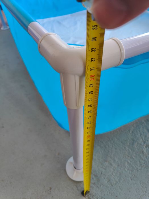 Piscina quadrada para crianças 122x122 Altura 30,5 cm